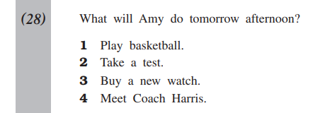 英検4級リーディング大問4B 2024年第3回