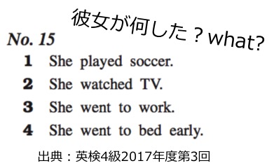 英検4級 四級 リスニング 対策 コツ