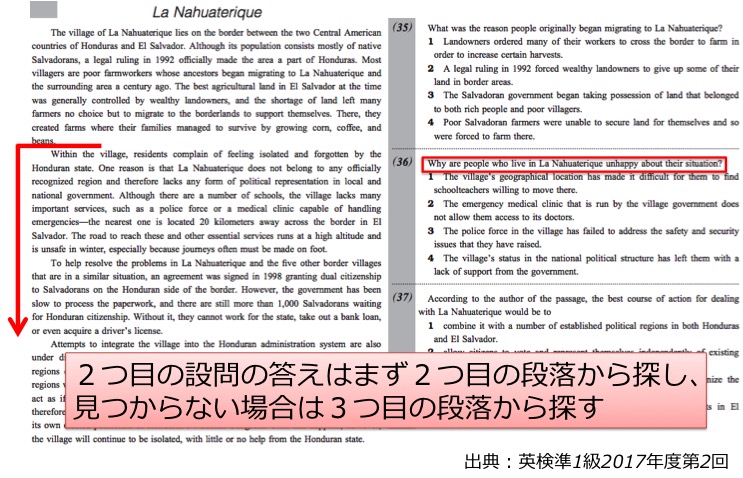 英検準1級 準一級 リーディング 長文 対策 コツ