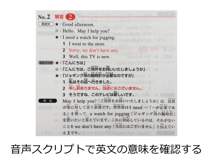 英検４級　四級　リスニング　勉強法　学習法　対策